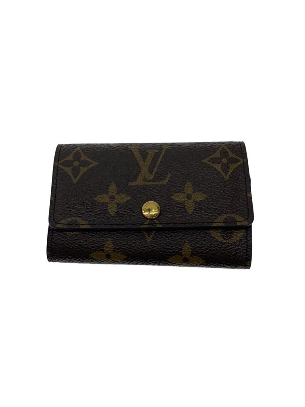 LOUIS VUITTON Multicles Leather Brown All over